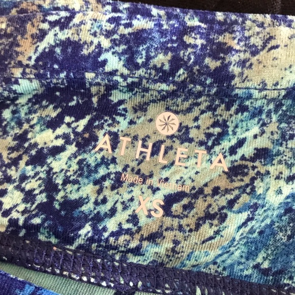 Athleta Splatter Be Free Knicker Capri Leggings - Picture 7 of 7